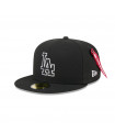 Gorra 59Fifty MLB Los Angeles Dodgers Alpha Industries Negro