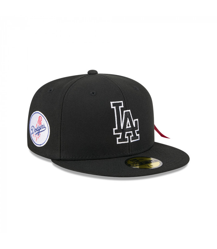 Gorra 59Fifty MLB Los Angeles Dodgers Alpha Industries Negro