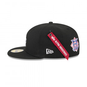 Gorra 59Fifty MLB Los Angeles Dodgers Alpha Industries Negro