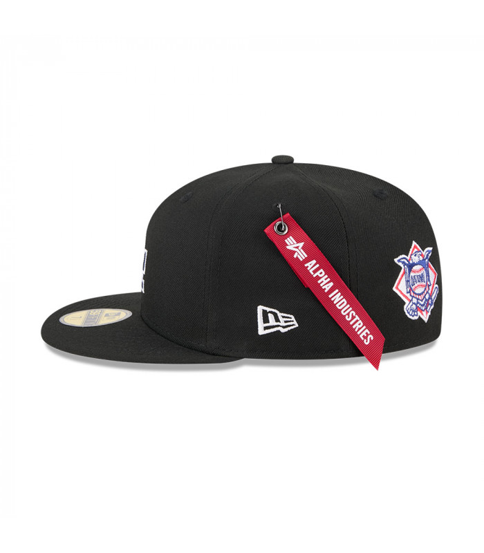 Gorra 59Fifty MLB Los Angeles Dodgers Alpha Industries Negro