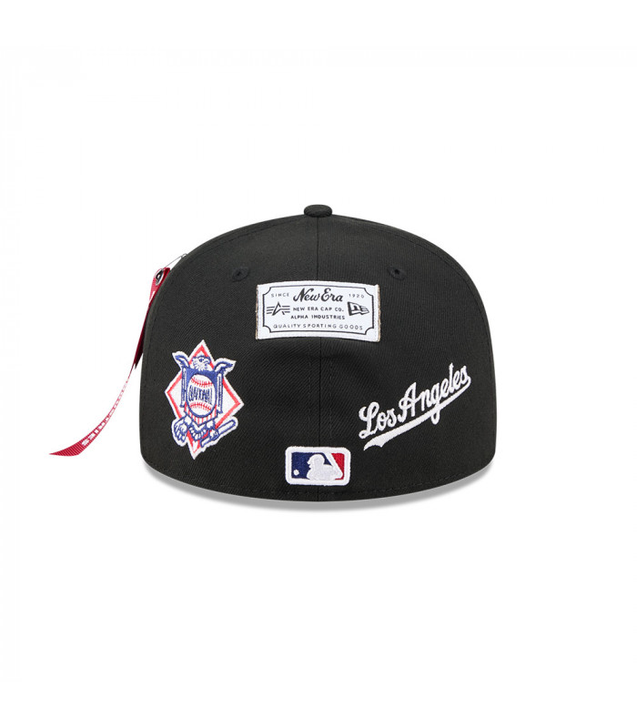 Gorra 59Fifty MLB Los Angeles Dodgers Alpha Industries Negro