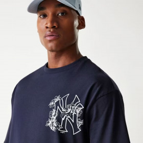 Polo MLB New York Yankees Floral Azul