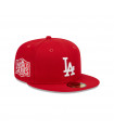 Gorra 59Fifty MLB Los Angeles Dodgers Evergreen Rojo