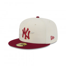 Gorra 59Fifty MLB New York Yankees NA Ecom Customs Blanco