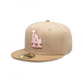Gorra 59Fifty Los Angeles Dodgers Pink Khaki Beige