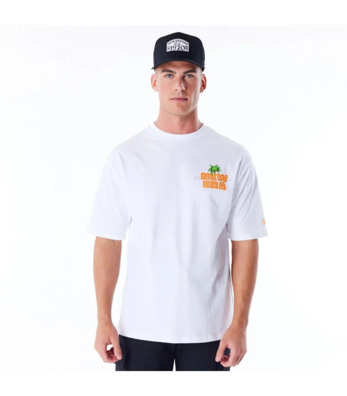 Polo New Era Branded City Graphic Blanco