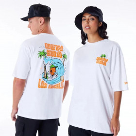 Polo New Era Branded City Graphic Blanco