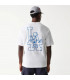 Polo MLB Los Angeles Dodgers Floral Blanco