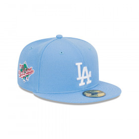Gorra 59Fifty MLB Los Angeles Dodgers World Series Celeste