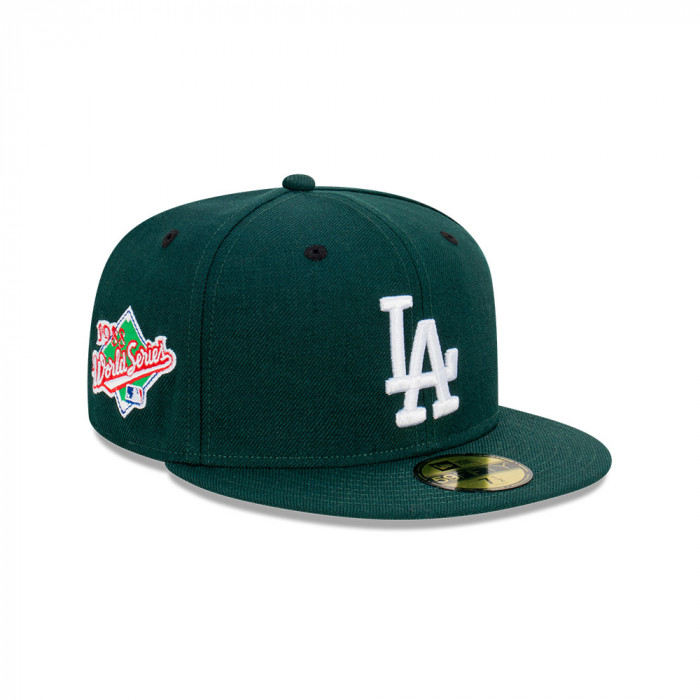 Gorra 59Fifty MLB Los Angeles Dodgers World Series Verde