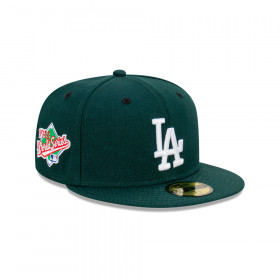 Gorra 59Fifty MLB Los Angeles Dodgers World Series Verde