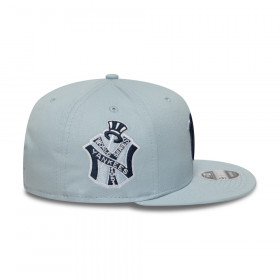 Gorra 9Fifty MLB  New York Yankees Ws Patch Pastel Blue