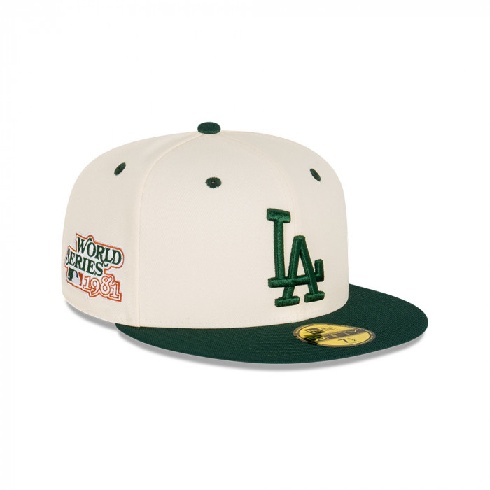 Gorra 59Fifty MLB Los Angeles Dodgers Rsty Green Chrm Blanco