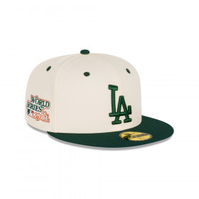 Gorra 59Fifty MLB Los Angeles Dodgers Rsty Green Chrm Blanco