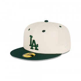 Gorra 59Fifty MLB Los Angeles Dodgers Rsty Green Chrm Blanco