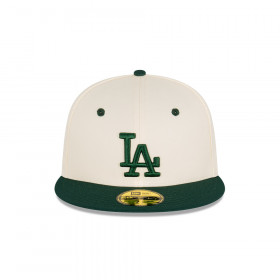 Gorra 59Fifty MLB Los Angeles Dodgers Rsty Green Chrm Blanco