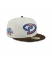 Gorra 59Fifty MLB Arizona Diamondbacks Chrome Walnut Crema