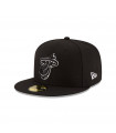 Gorra 59Fifty Miami Heat NBA 5950 Blk/Whi Negro