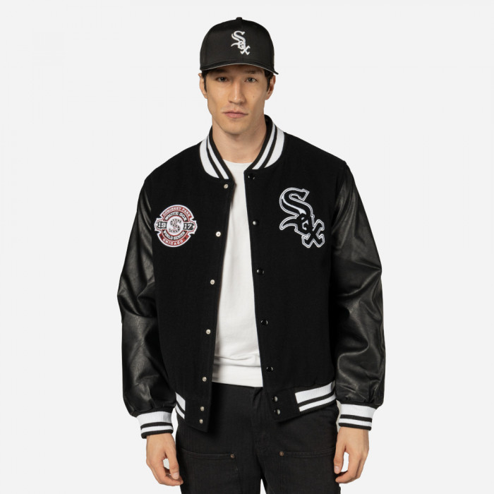 Casaca MLB  Chicago White Sox Patches Black