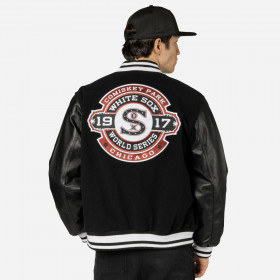 Casaca MLB  Chicago White Sox Patches Black