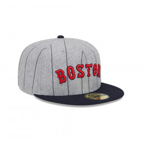 Gorra 59Fifty Boston Red Sox Heather Pinstripe Grey MLB
