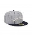 Gorra 59Fifty New York Yankees Heather Pinstripe Grey