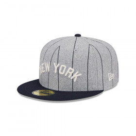 Gorra 59Fifty New York Yankees Heather Pinstripe Grey