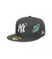 Gorra 59Fifty MLB New York Yankees Planet Icon Gris