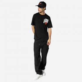 Polo T-Shirt NBA  Chicago Bulls Nba Newspaper Black