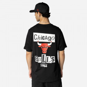 Polo T-Shirt NBA  Chicago Bulls Nba Newspaper Black