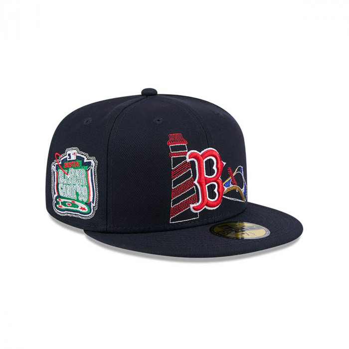 Gorra 59Fifty MLB  Boston Red Sox State Stitch Navy