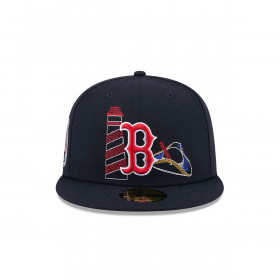 Gorra 59Fifty MLB  Boston Red Sox State Stitch Navy