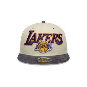 Gorra 9Fifty NBA  Los Angeles Lakers Cord Visor Light Beige