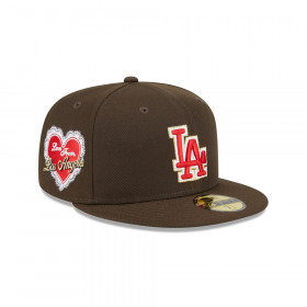 Gorra 59Fifty MLB Los Angeles Dodgers Love From Marrón