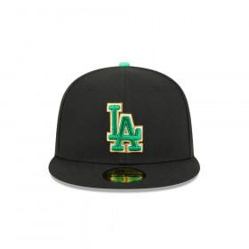Gorra 59Fifty MLB Los Angeles Dodgers St Patrick's Negro