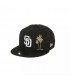Gorra 9Fifty MLB San Diego Padres Black and Pink Patch Negro