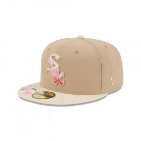 Gorra 59Fifty MLB Chicago White Sox Hand Stitched Floral Beige
