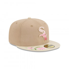 Gorra 59Fifty MLB Chicago White Sox Hand Stitched Floral Beige