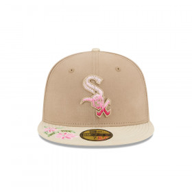 Gorra 59Fifty MLB Chicago White Sox Hand Stitched Floral Beige