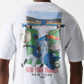 Polo MLB New York Yankees Baseball Grphc White