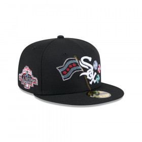 Gorra 59Fifty MLB Chicago White Sox State Stitch Negro