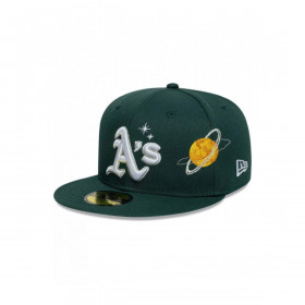Gorra 59Fifty MLB Oakland Athletics Planet Icon Verde