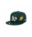 Gorra 59Fifty MLB Oakland Athletics Planet Icon Verde