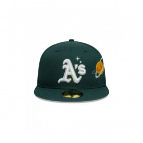 Gorra 59Fifty MLB Oakland Athletics Planet Icon Verde