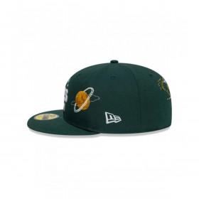 Gorra 59Fifty MLB Oakland Athletics Planet Icon Verde
