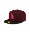 Gorra 59Fifty MLB Los Angeles Dodgers Dark Properties Morado