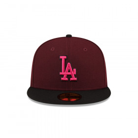 Gorra 59Fifty MLB Los Angeles Dodgers Dark Properties Morado