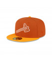 Gorra 59Fifty MLB Atlanta Braves Rust Copper Properties Naranja