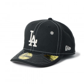 Gorra 59Fifty MLB Los Angeles Dodgers Flower Embroidery Negro