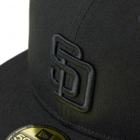 Gorra 59Fifty MLB San Diego Padres Tonal Logo Negro